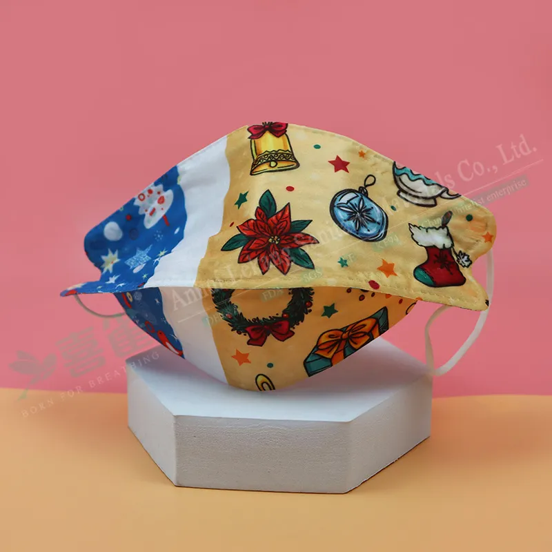 4 Layers Color Korean Adult Civilian Safety Disposable Willow Shaped Dust Cover Face Mask FFP3 Kf94 Fish Masks