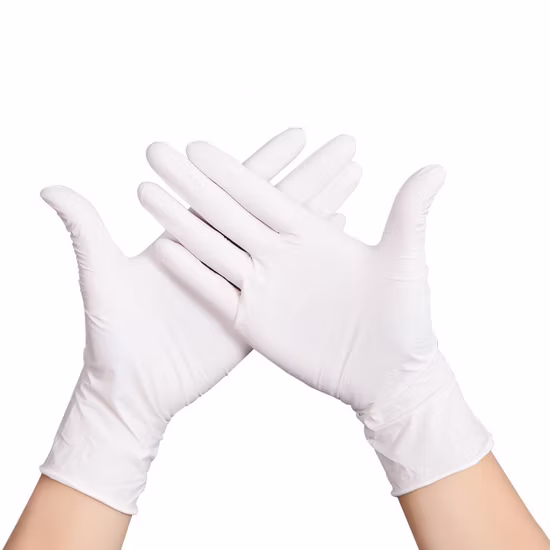 Powder Free White/Black/Blue/Pink Disposable Medical/Non-Medical Nitrile Examination Gloves with CE